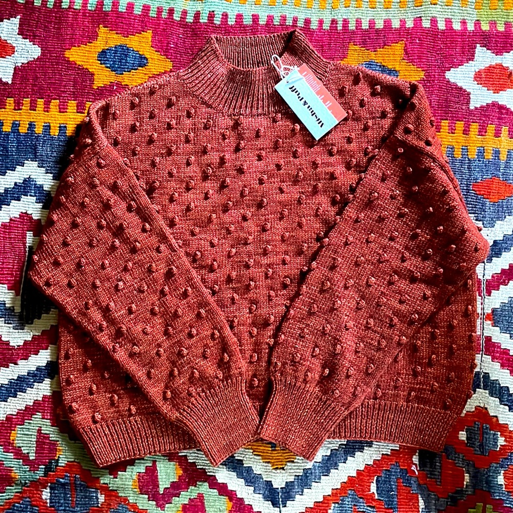 NWT Misha and Puff Henna Popcorn Sweater
